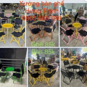 Ghế xếp gấp gọn nhiều màu