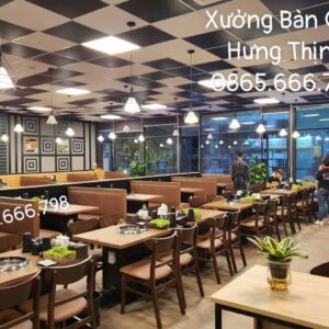 Bộ bàn ghế nướng có ống hút khói